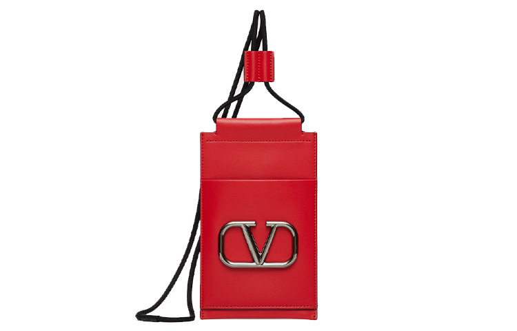 

Valentino Кожаный чехол для телефона мужской красный