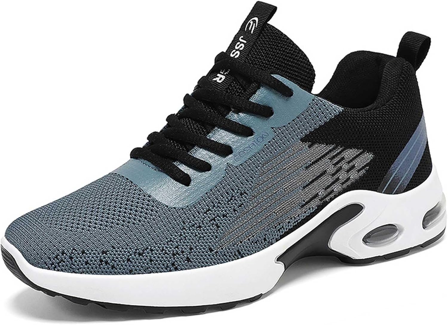 

Мужские дышащие легкие кроссовки для ходьбы, бега, тренажерного зала, повседневного ношения, удобные спортивные туфли без шнурков Generic, Bu1