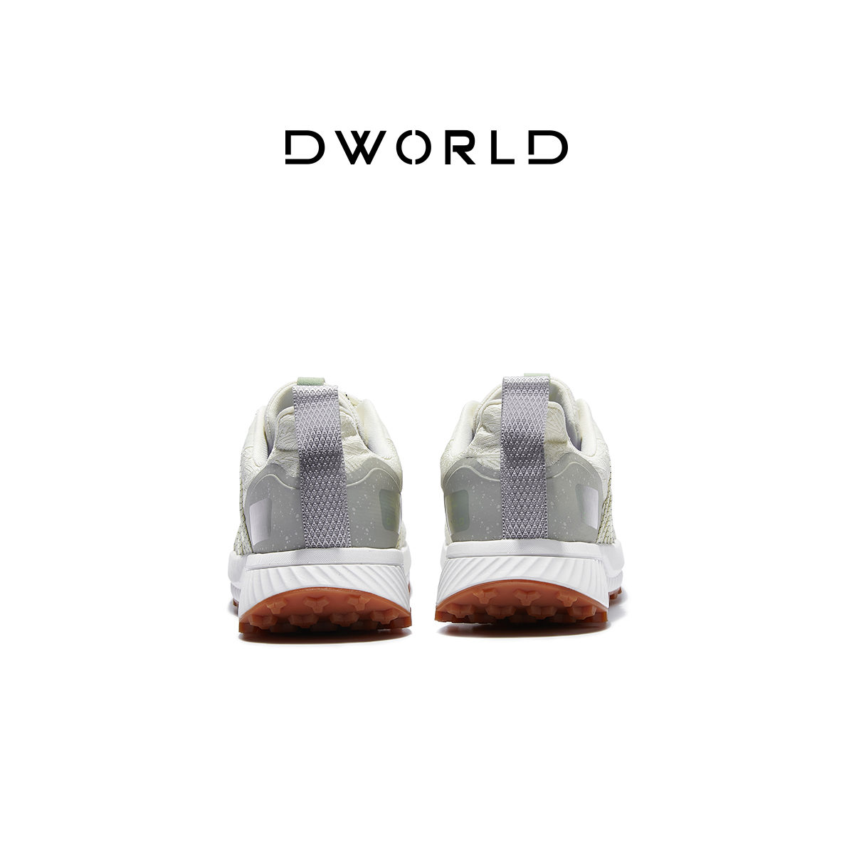 DWORLD Мужские низкие беговые кроссовки бежевые, цвет Beige — фото 3
