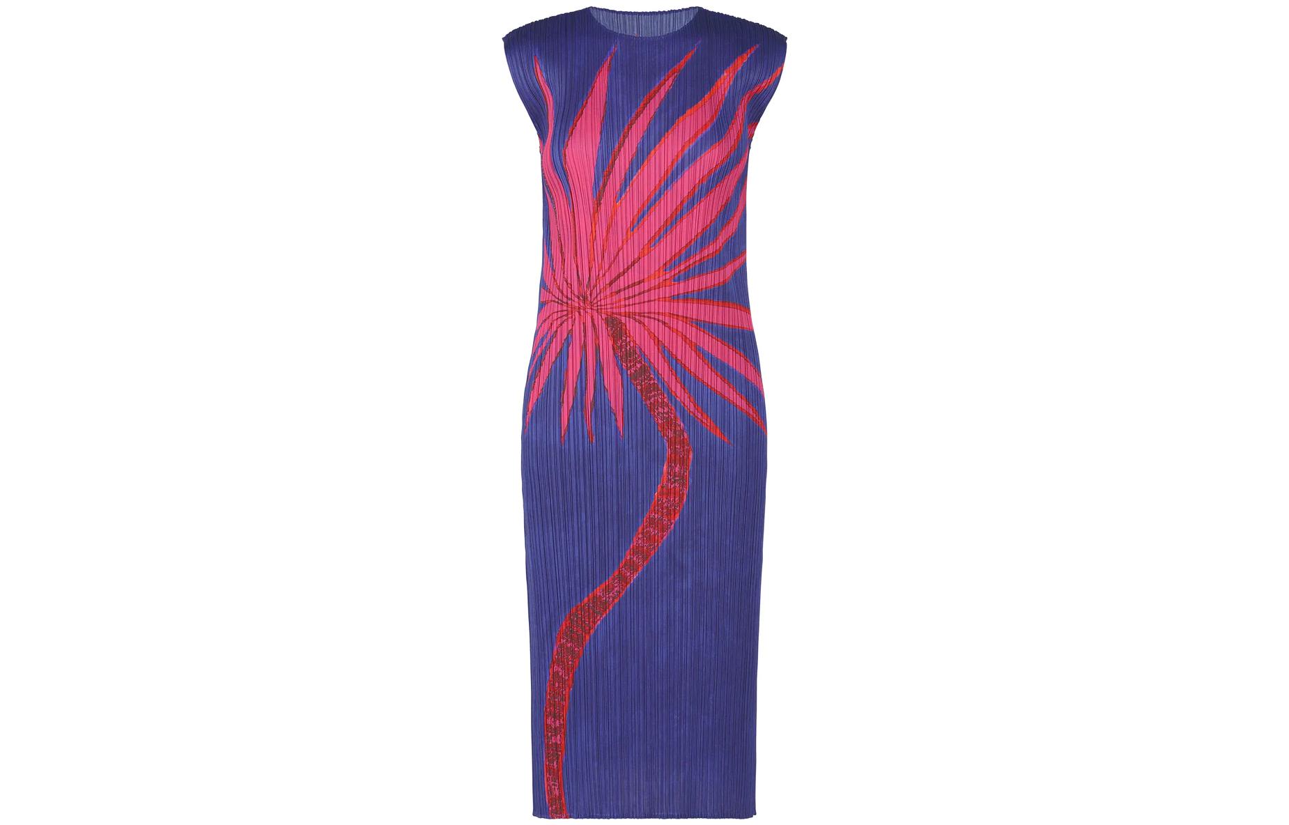 

Безрукавное платье PLEATS PLEASE ISSEY MIYAKE, синее