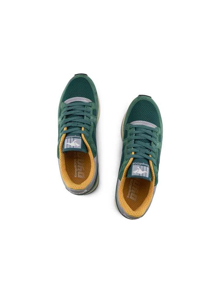 Низкие кроссовки KangaROOS Originals COIL R1 TECH, цвет immergrün/senfgelb — фото 4