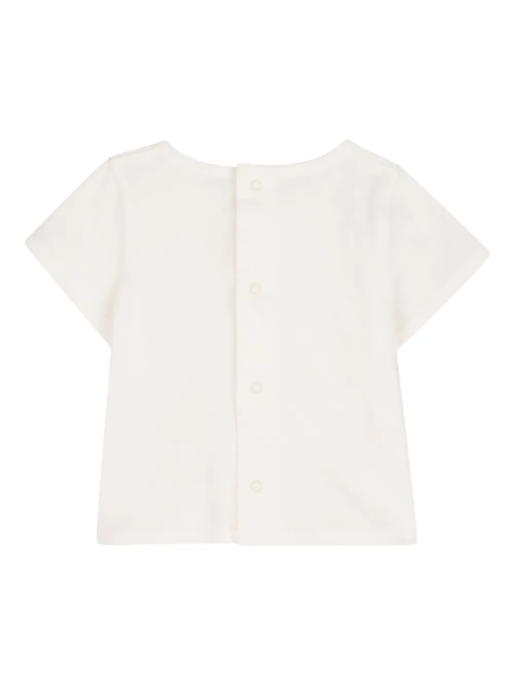 Боди с оборками и цветочным принтом Chloé Kids, белый — фото 4