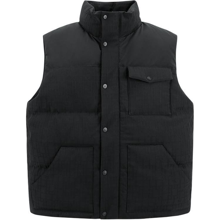 

PEACEBIRD MEN Жилет мужской Black 1 Stand Collar Others