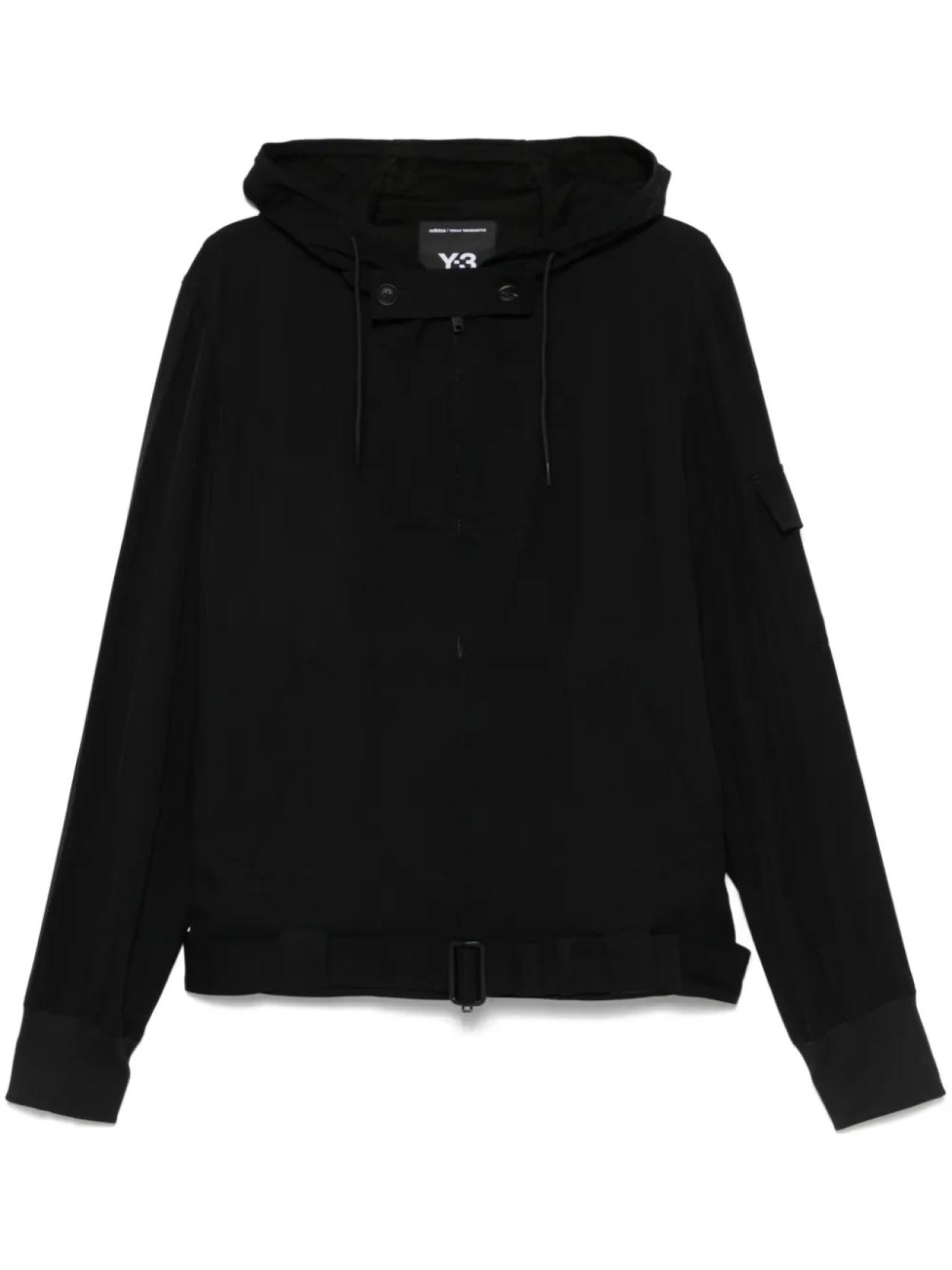 

Куртка с капюшоном из твила Y-3, черный