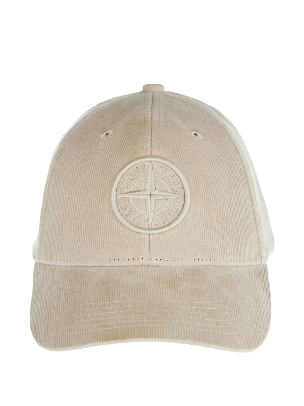 

Вельветовая кепка с логотипом Stone Island, бежевый
