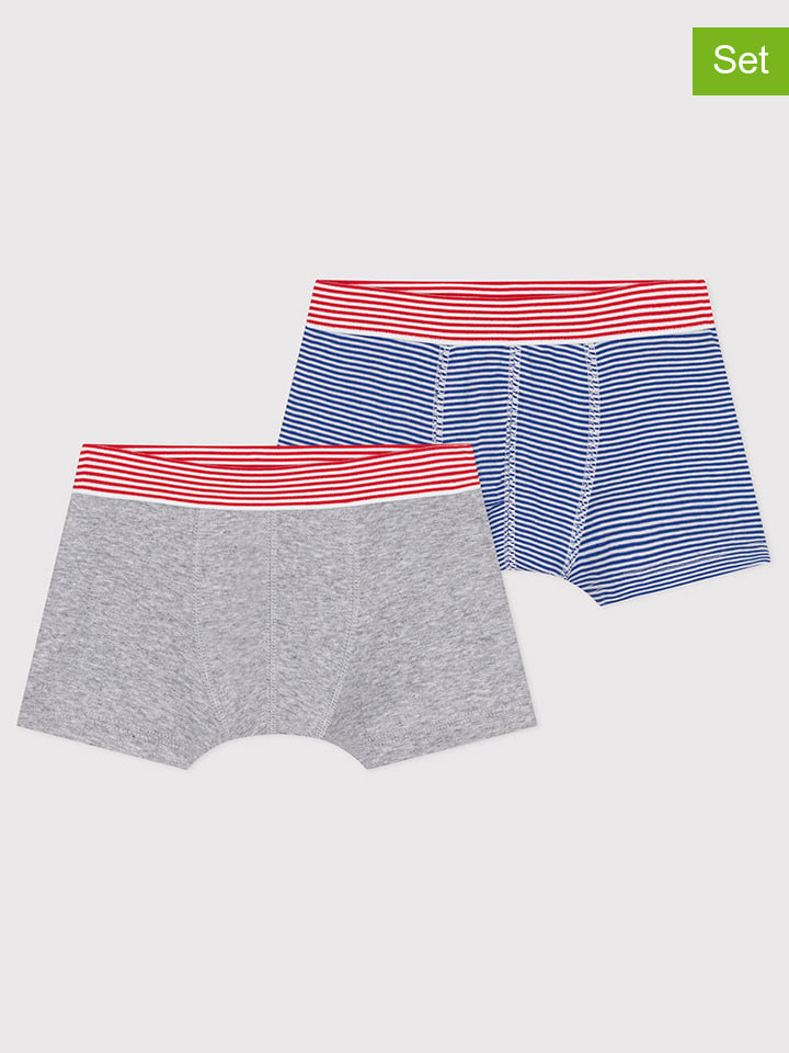 

Боксеры PETIT BATEAU, синий/серый