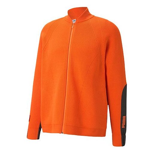 

Куртка PUMA x Central Saint Martins Crossover Casual Loose Stand Collar Knit Jacket Flame Orange 598588-23