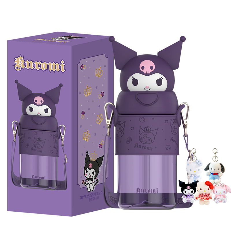 

Hello Kitty пластиковый стакан 620 мл Sanrio, Kulomi Water Cup + Random Pendant 1 Pcs