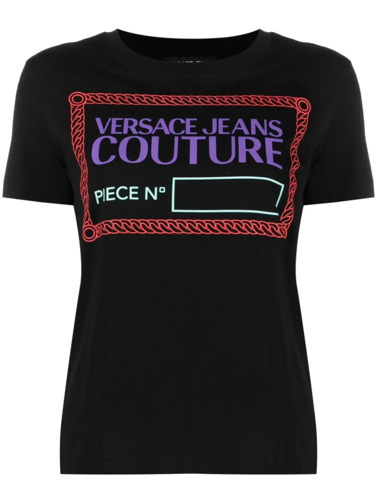 

Футболка с принтом Piece Number Versace Jeans Couture, черный