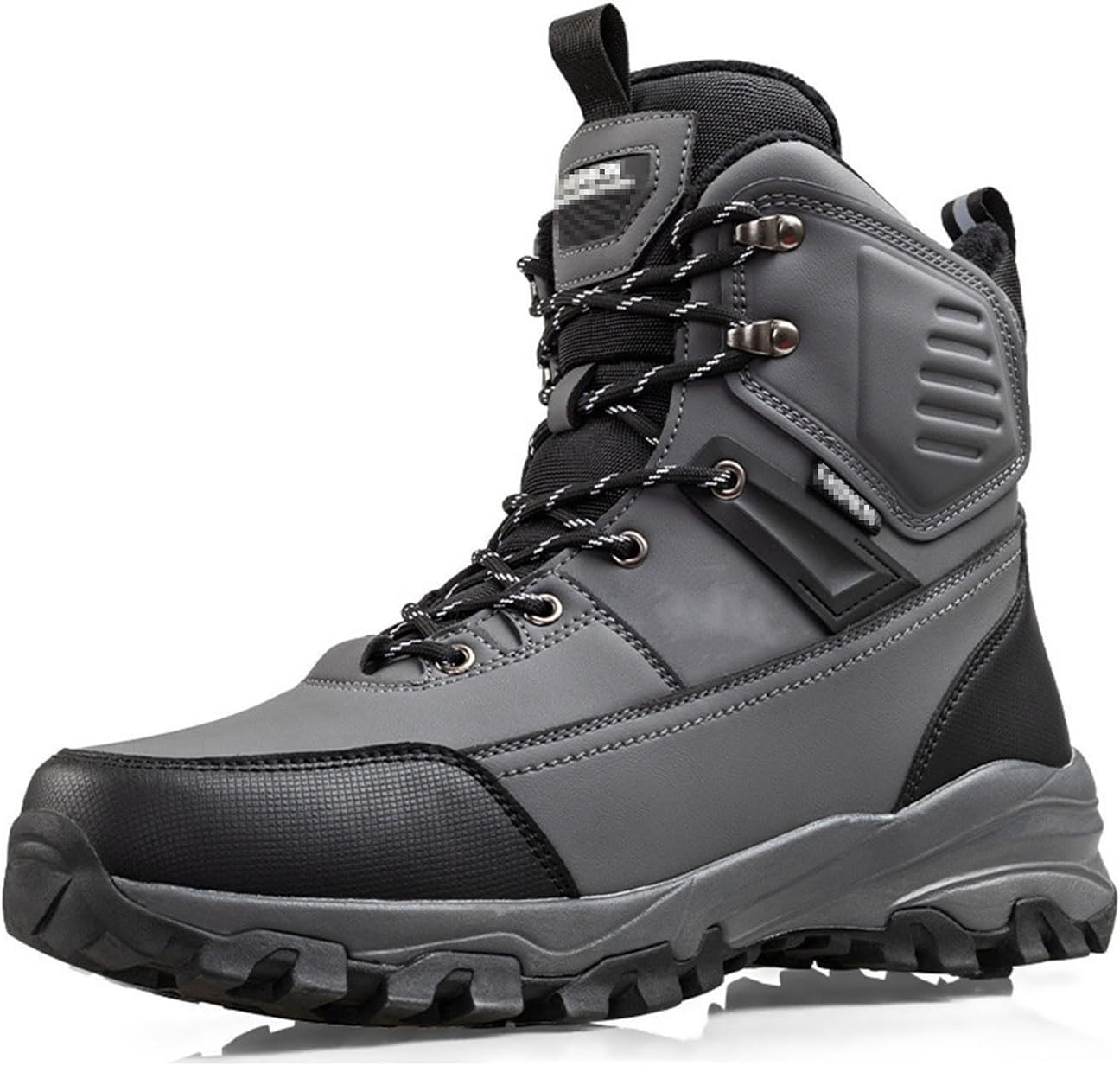 

Мужские зимние ботинки, снежные ботинки с утолщенным мехом, водонепроницаемые, теплые высокие хлопковые ботинки, противоскользящие, для активного отдыха, с шнуровкой, для альпинизма и походов, короткие, размер 45 EU, бежевые Manyubei