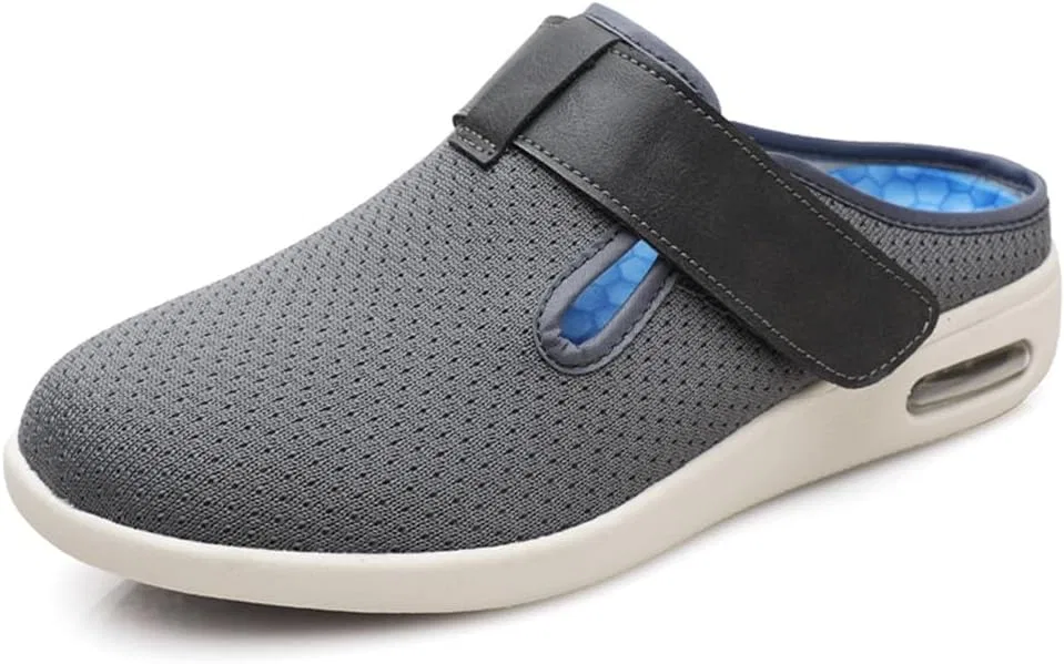 Туфли без задника мужские, дышащие, Slip-on Loafers, серый Möge