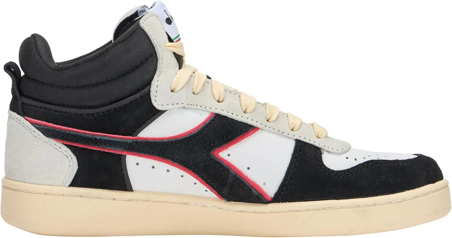 Кроссовки Magic унисекс Diadora, Halbschnitt, Wildleder Gymnastikschuh, White — фото 4