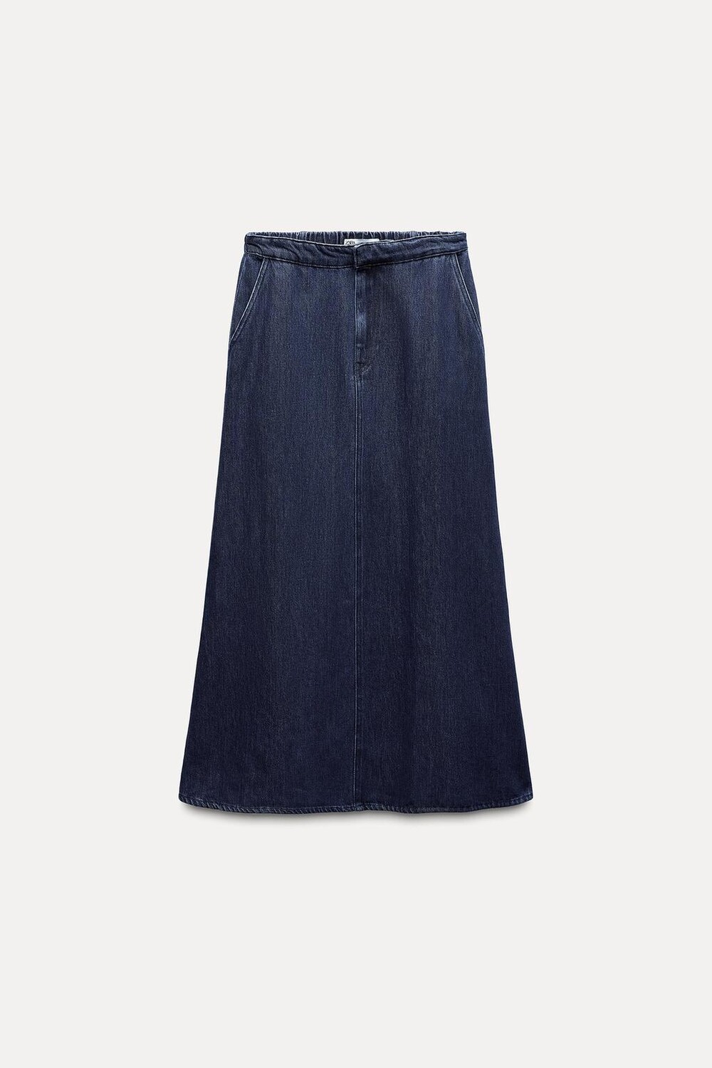 

Юбка миди из джинса ZARA, синий