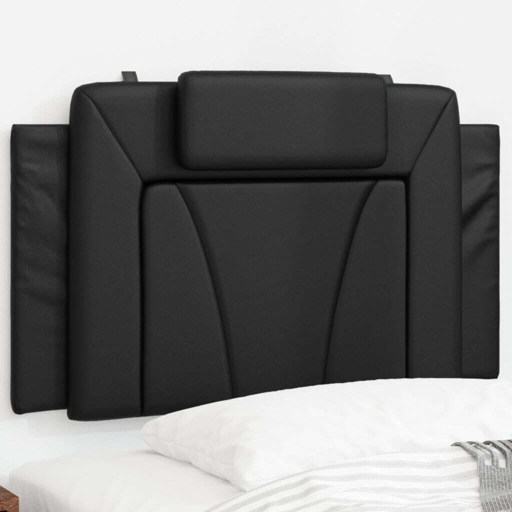 

Подушка на изголовье черная искусственная кожа 90 см DKD HOME DECOR, черный