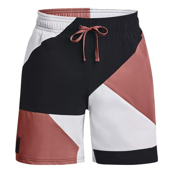 

Шорты curry woven 7 inch basketball shorts 'black pink white' Under Armour, черный
