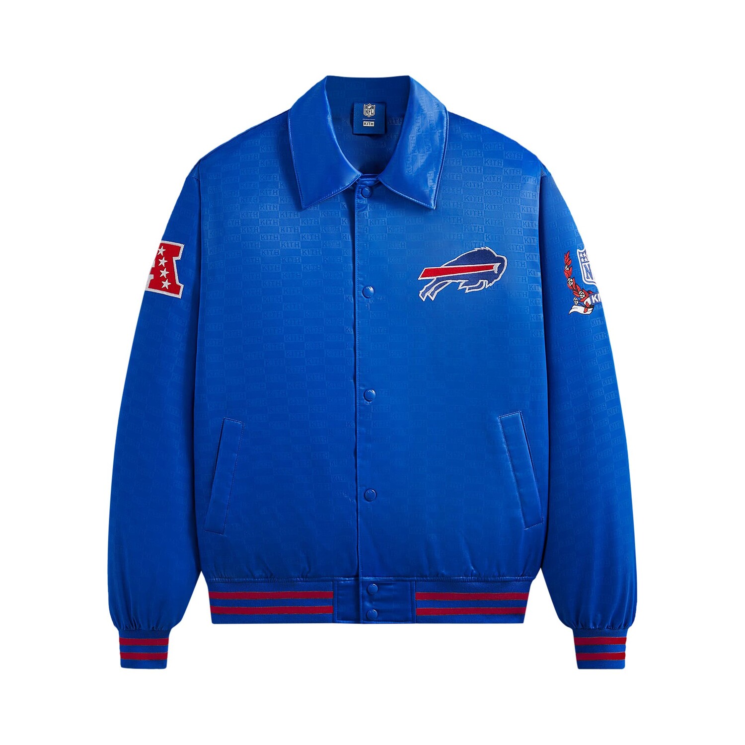 

Kith For The NFL: атласный бомбер Bills Cyclone