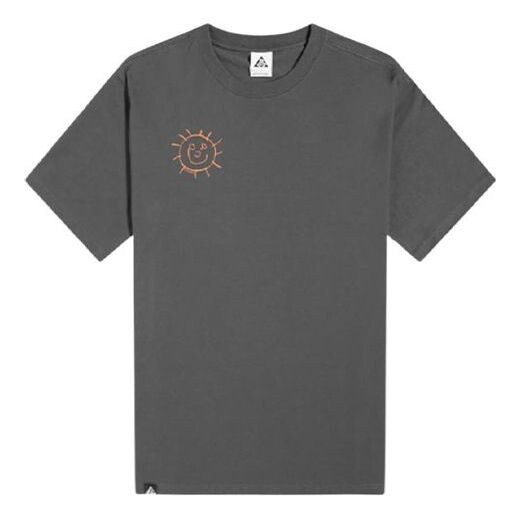 

Футболка Nike ACG Smiling Face Logo Round Neck Breathable Short Sleeve Gray, мультиколор
