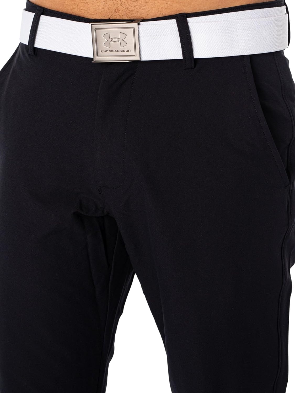 Under Armour Girls HeatGear Armour Full Length Legging, (001) Black/Black — фото 4