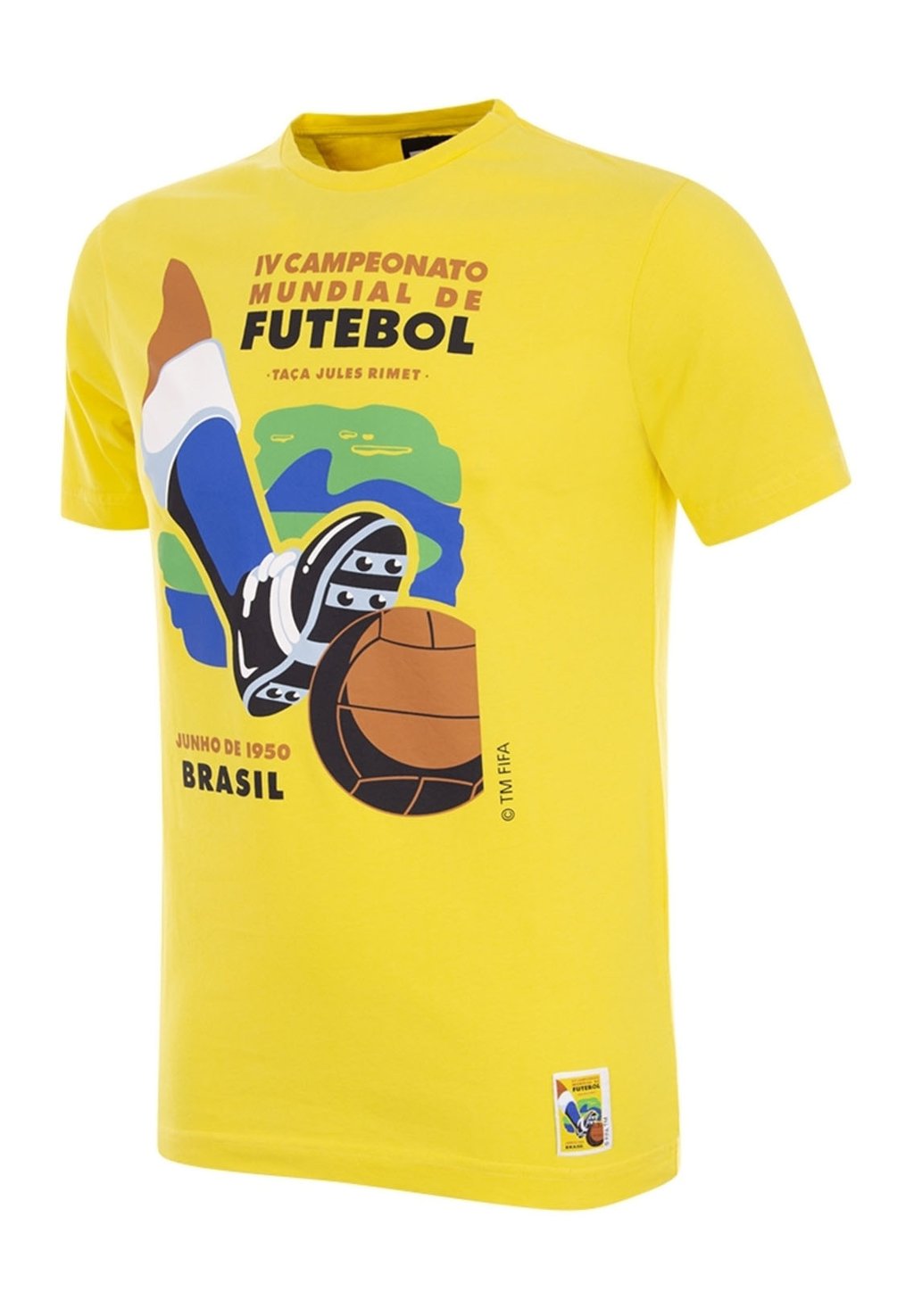 

Футболка с принтом BRAZIL 1950 WORLD CUP EMBLEM COPA Football, желтый