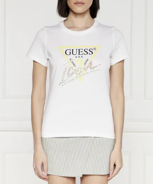 

Футболка ss cn icon tee Regular fit Guess Jeans, белый