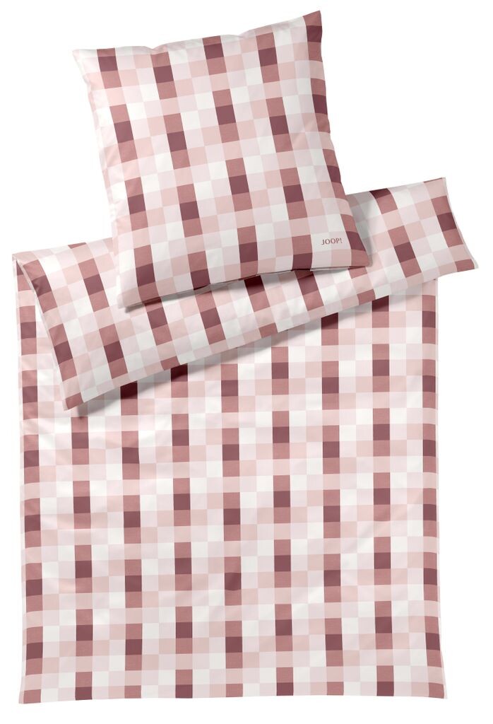 

JOOP Mako Сатиновое постельное белье сетка румяного цвета 155х200 см + 40х80 см