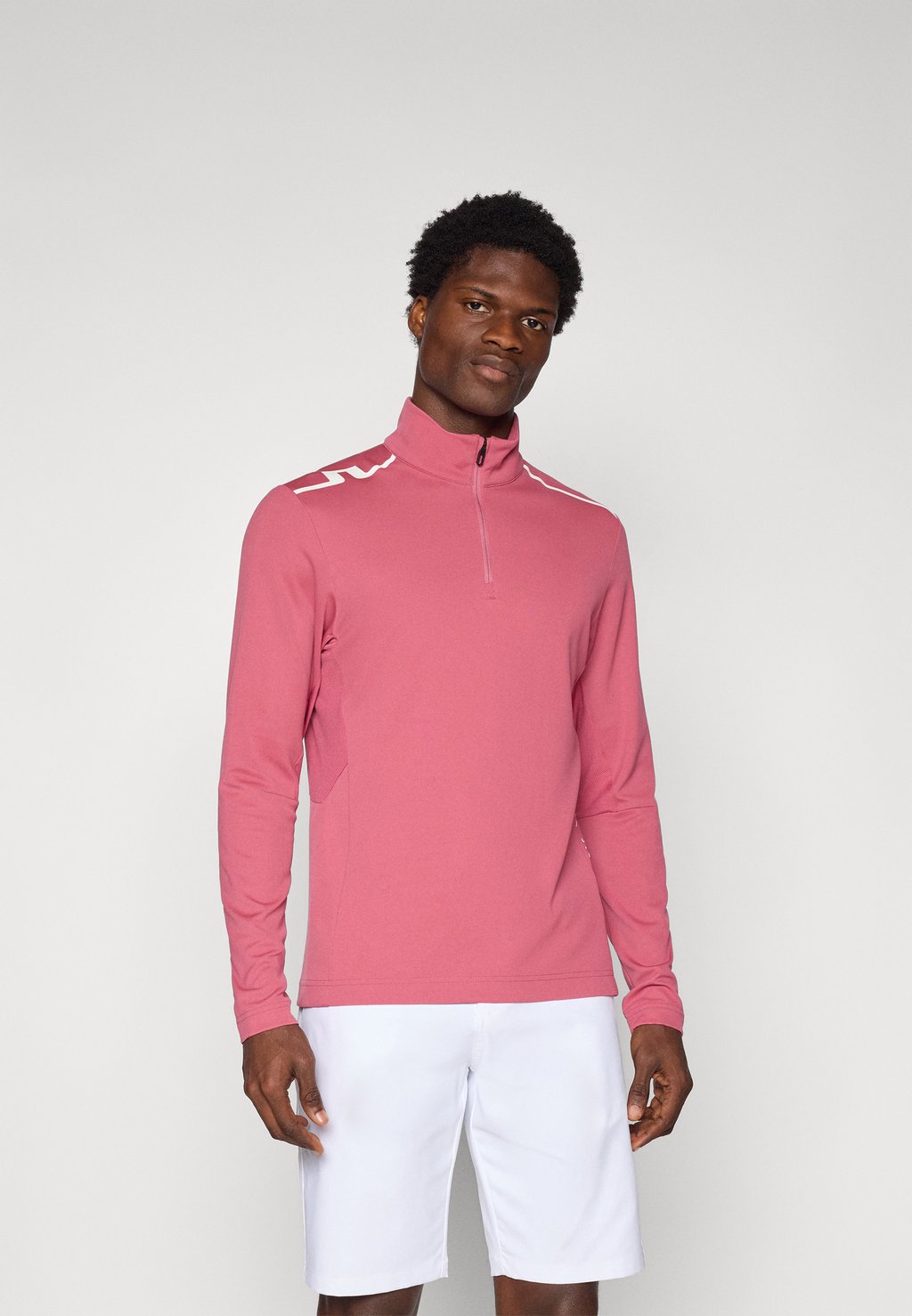 

Лонгслив LEON QUARTER ZIP MID LAYER J.LINDEBERG Sports, бургундия