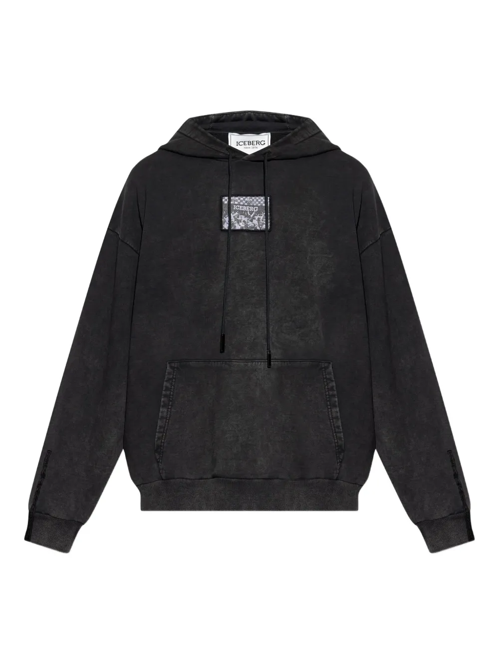 

Худи с нашивкой-логотипом Iceberg, серый