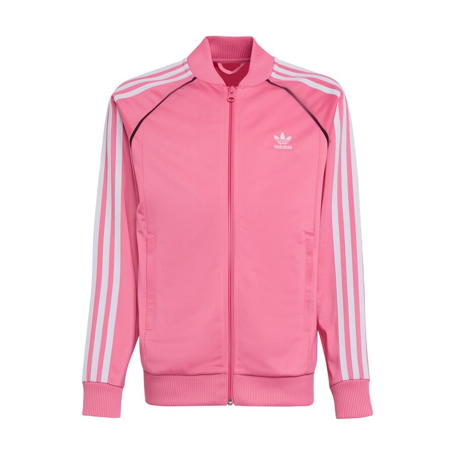 

Толстовка с капюшоном на молнии ADIDAS ORIGINALS Adicolor, темно-розовый