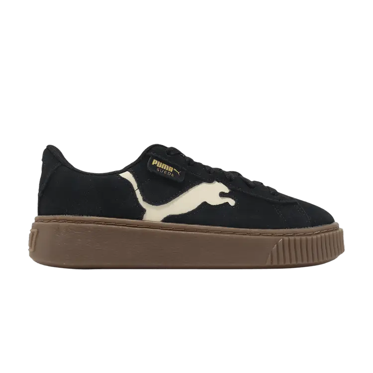 Кроссовки Puma Wmns Suede Platform, Cutout - Black Alpine Snow