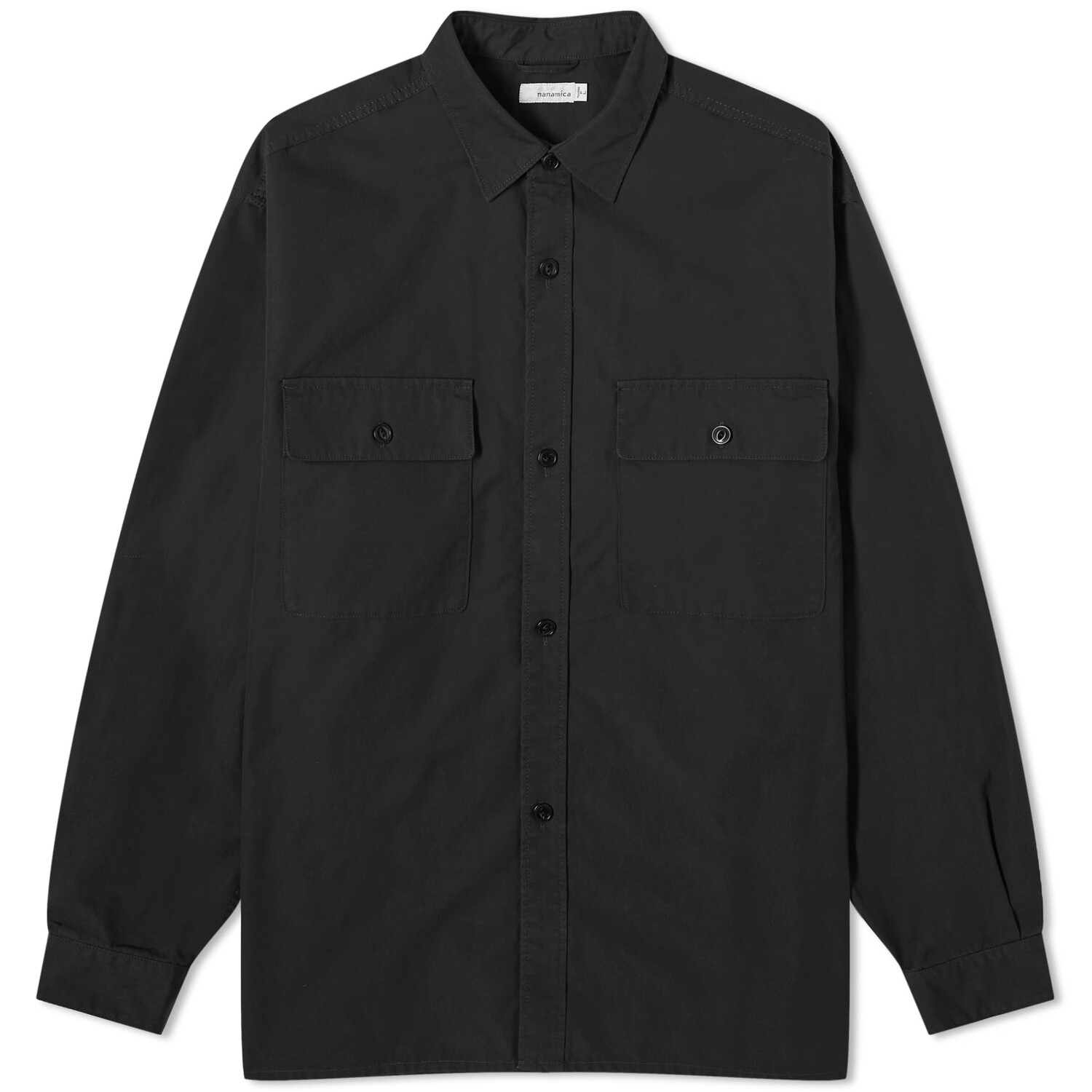 

Рубашка Nanamica Utility Light Wind Shirt, черный