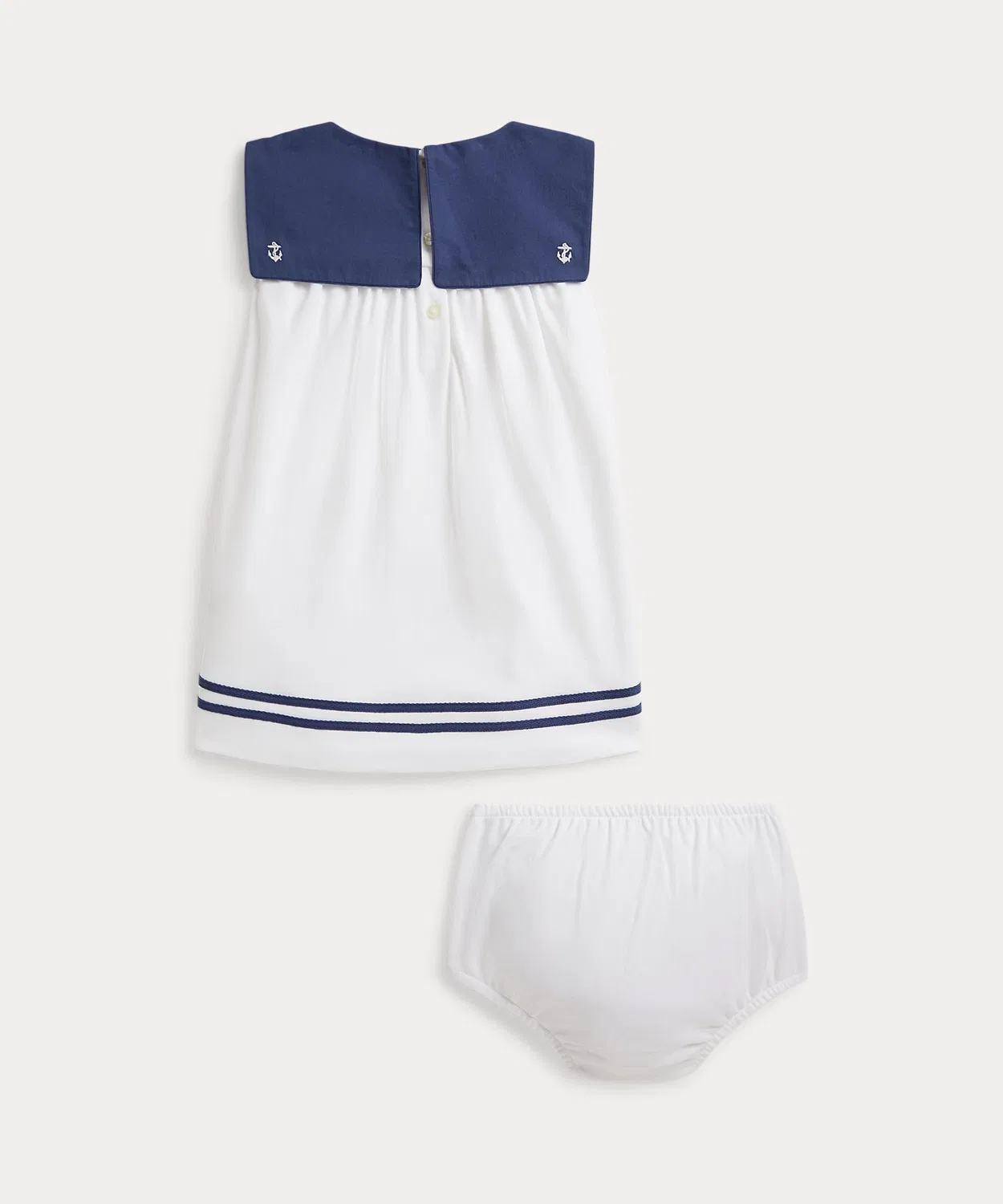 Платье-свитшот с морским воротником и шорты Ralph Lauren, белый — фото 2