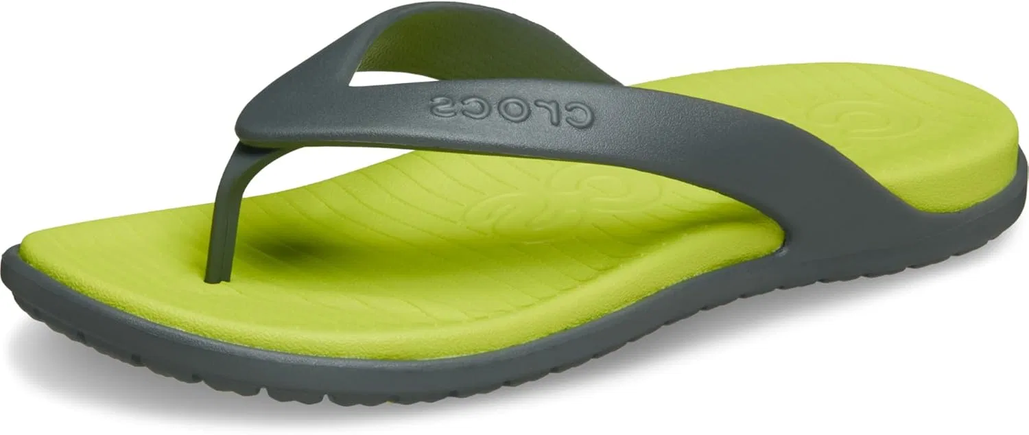 Сланцы Crocs, Slate Grey/Citrus