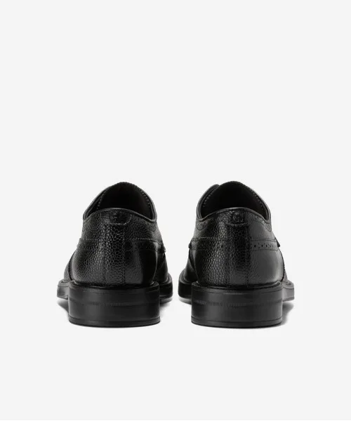 Мужские оксфорды из кожи COLE HAAN Grand Wingtip черные — фото 4