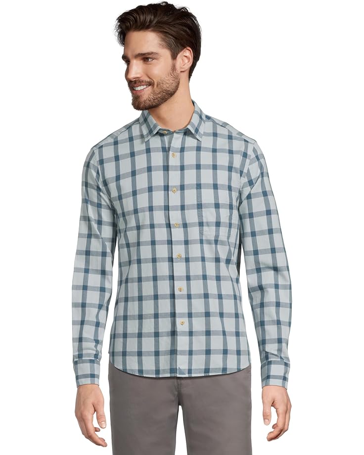 

Мужская рубашка UNTUCKit Long Sleeve Flannel Hartmann, Light Blue