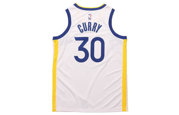 Футболка nba swingman джерси 30 golden state warriors стивен карри Nike, белый — фото 2
