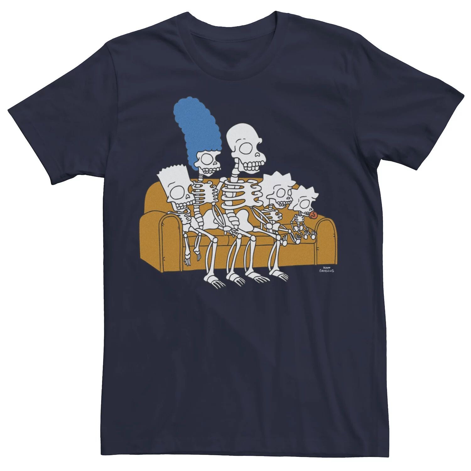 

Мужская футболка The Simpsons Family Skeletons Couch Gag Tee Licensed Character