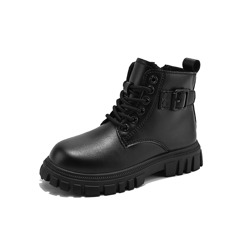 

Детские кожаные ботинки для детей TONYBEAR, черный