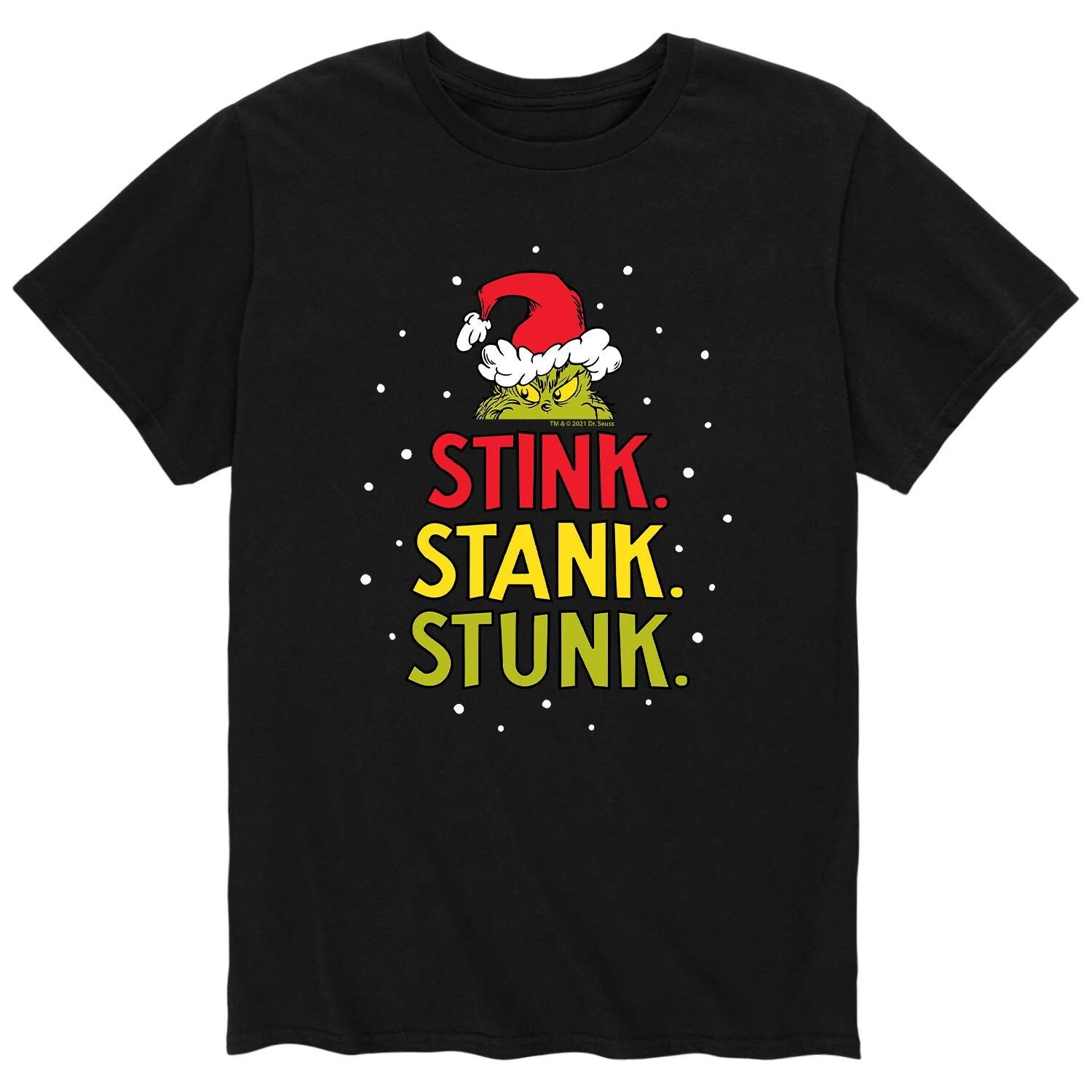 

Мужская футболка Dr. Seuss The Grinch "Stink Stank Stunk" Licensed Character