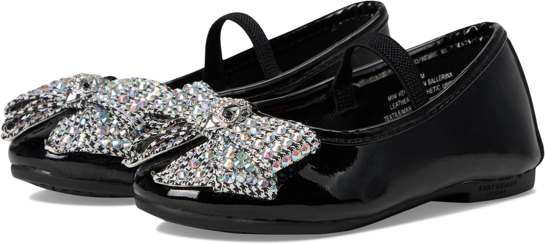 

Балетки Kurt Geiger London Kids Mini Kensington Ballerina, цвет Black Patent 1
