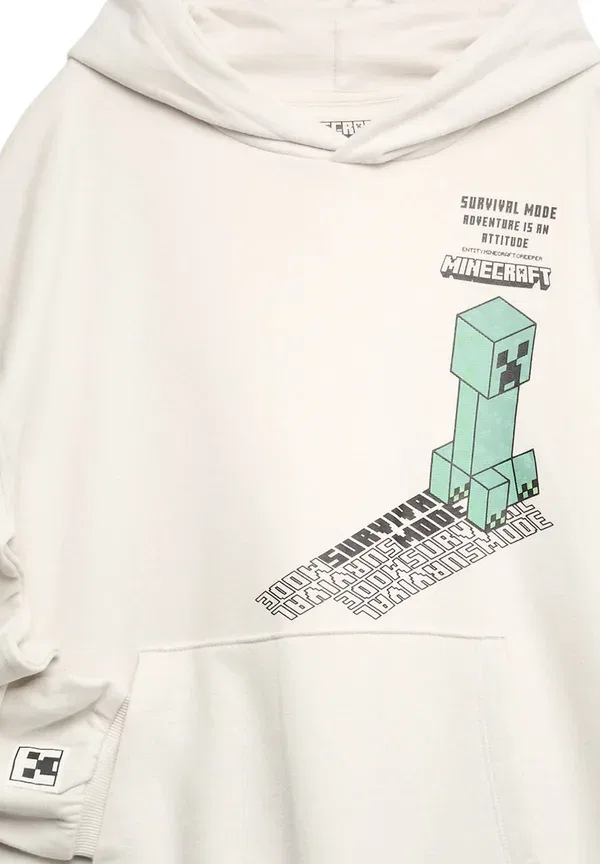 Толстовка с капюшоном Minecraft Marks & Spencer, цвет экрю — фото 3