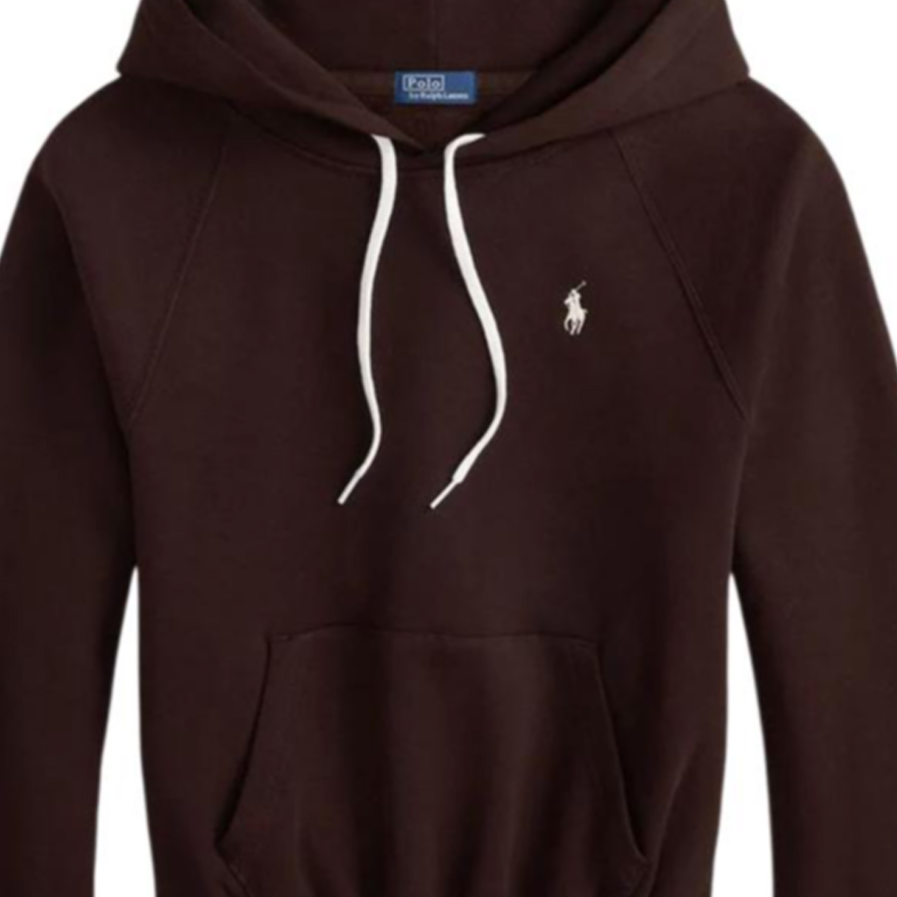 Поло худи с пони Polo Ralph Lauren, темно-коричневый — фото 3