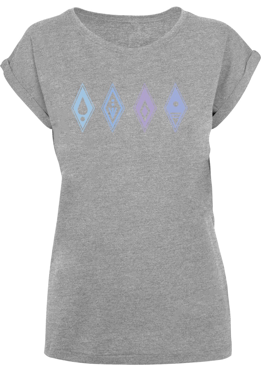 

Рубашка F4NT4STIC Disney Frozen 2 Symbols, пятнистый серый
