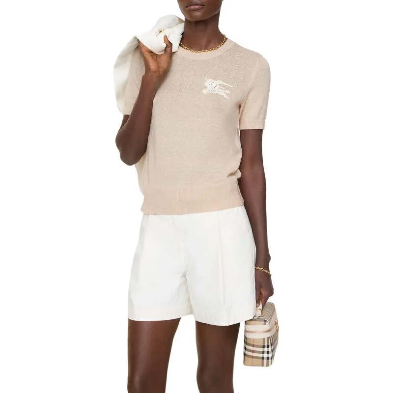 Футболка женская Burberry Regular, бежевый — фото 3
