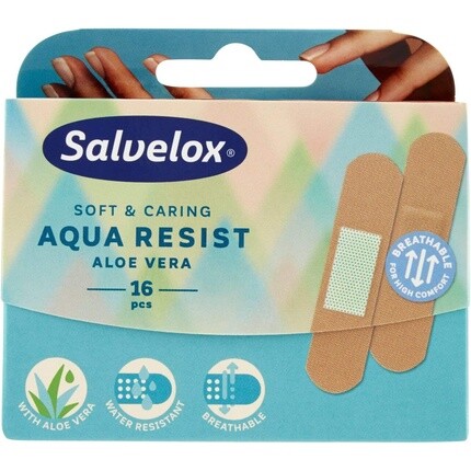 

Клейкая повязка Aqua Resist Salvelox с алоэ вера 19 x 72 мм – упаковка из 16 шт.