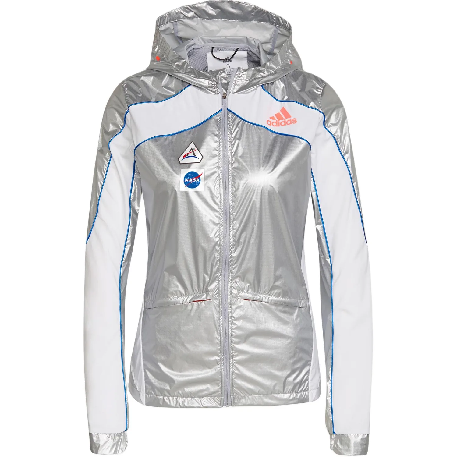 Adidas Куртка женская с капюшоном, цвет dark silver metal