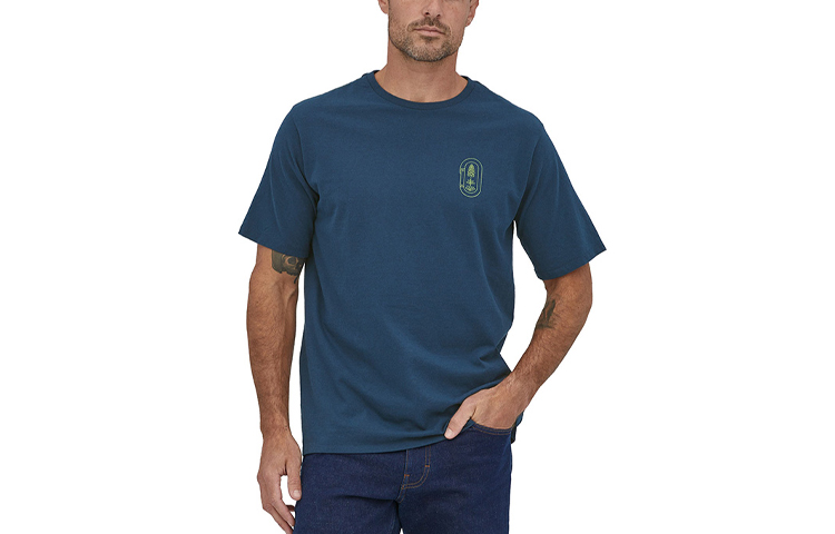 

Мужская футболка Clean Climb Trade Patagonia, Collect Green/Gather Green