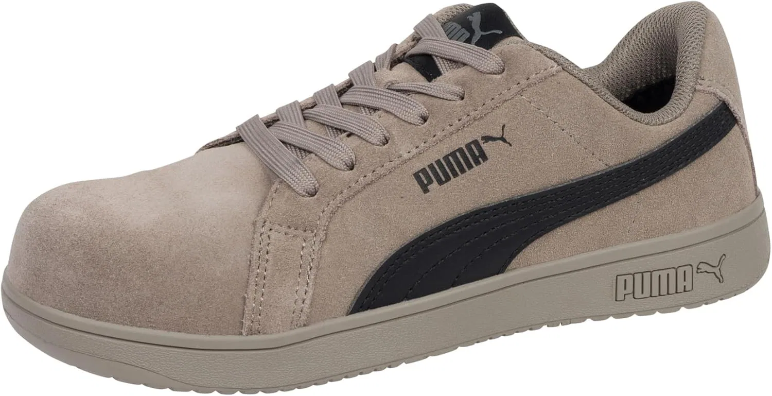 Мужские кроссовки PUMA Iconic Suede Low Oxford из замши, Stone Grey