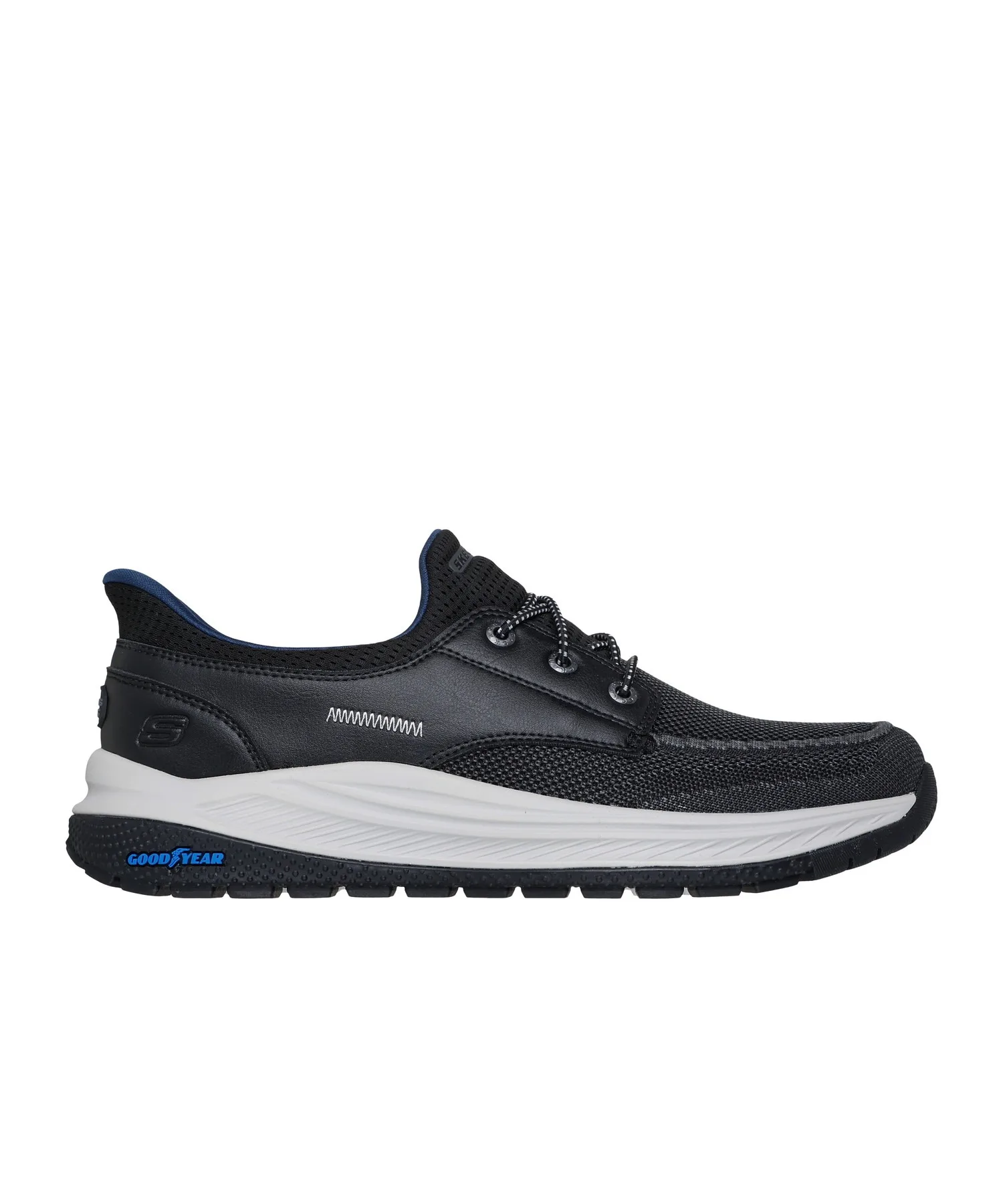 Мужские кроссовки SKECHERS Hands Free Slip-ins Relaxed Fit: Meroe - Alden тёмно-синие — фото 4