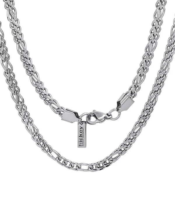 

Однорядная цепочка Figaro link Hmy Jewelry, gray