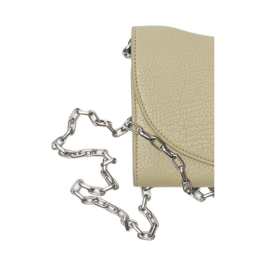 Женская сумка через плечо из зерненой кожи Burberry Hunter Beige — фото 3
